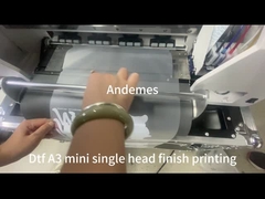 Impressora DTF de modelo A3 Mini de 13 polegadas com forno de agitação de tinta em pó CMYKW e duas cabeças XP600