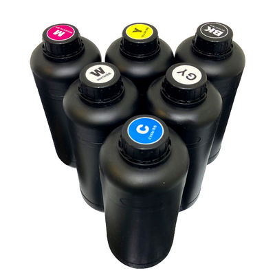 Cmyk Tinta UV para Impressoras UV Flatbed e Roll To Roll em tamanhos de 250ml/500ml/1000ml