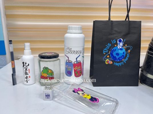 Andemes A3 Impressora UV DTF Impressora para caneta, garrafa de copo, caixa de presente de madeira 3060 Máquina de impressão UV