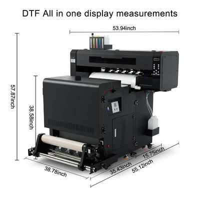 Impressora DTF automática de 60 cm Solução todo-em-um com tinta de pigmento e cabeça de impressão XP600