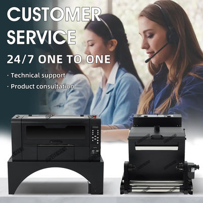 Máquina de Impressão Digital de T-Shirt Dual Head A2 DTF Printer 420mm Dimensão de Impressão
