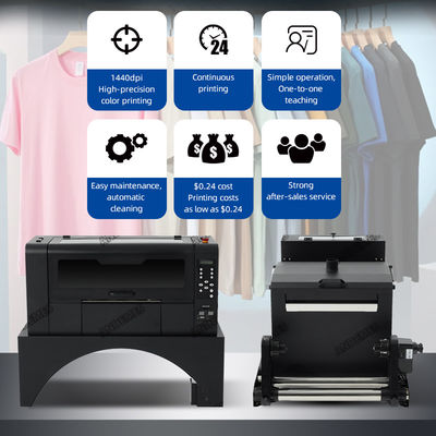 Impressora de tecidos de impressão de 300 mm para camisetas Impressora Dtf de rolo a rolo
