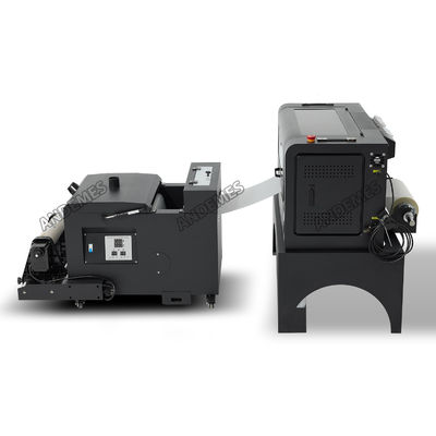 Impressora DTF de tamanho de impressão de 30 cm com cabeça de impressão XP600 e forno de triturador de pó de 33 cm