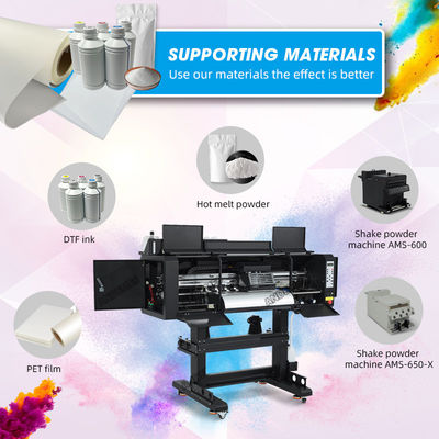 A1 60cm Dtf Printer Roll To Roll Machine All In One Modelo Circulação de tinta branca