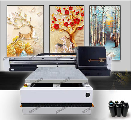 1440*1440dpi Resolução de impressão Impressora UV LED de piso plano com cabeça de impressão Epson XP600*3