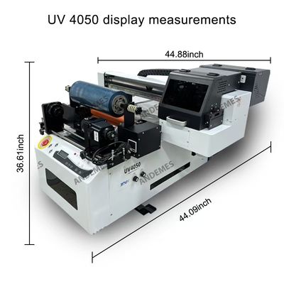 Impressora de tinta UV CMYKWV de resolução com cabeças de impressão Epson XP600 * 2 e software principal