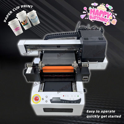 Impressora de tinta UV CMYKWV de resolução com cabeças de impressão Epson XP600 * 2 e software principal