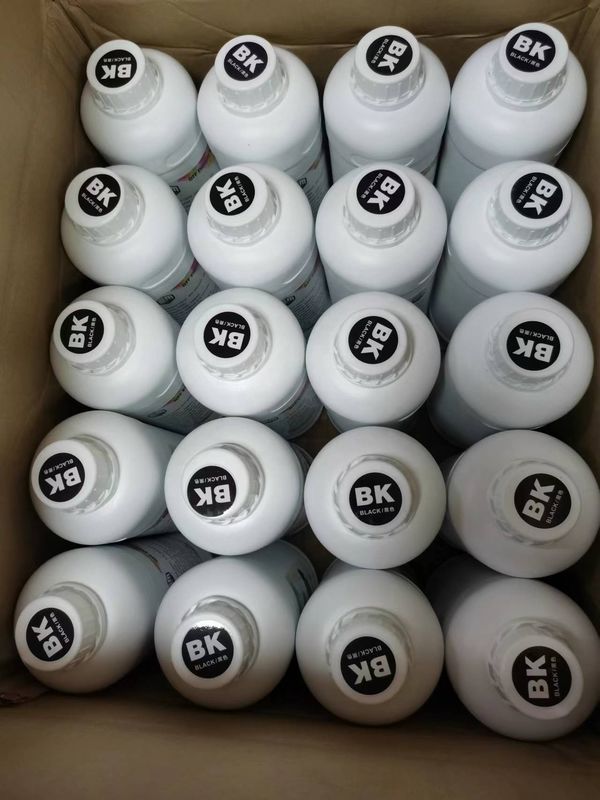 CMYK LC LM Tinta de transferência de tinta têxtil Pigmento Tinta DTF Tinta de transferência de calor 1000 ml Tinta à base de água para tecidos