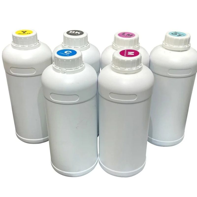 Tinta de tipo pigmento à base de água Tinta 1000ml DTF Impressão têxtil Tinta branca Para impressora XP600