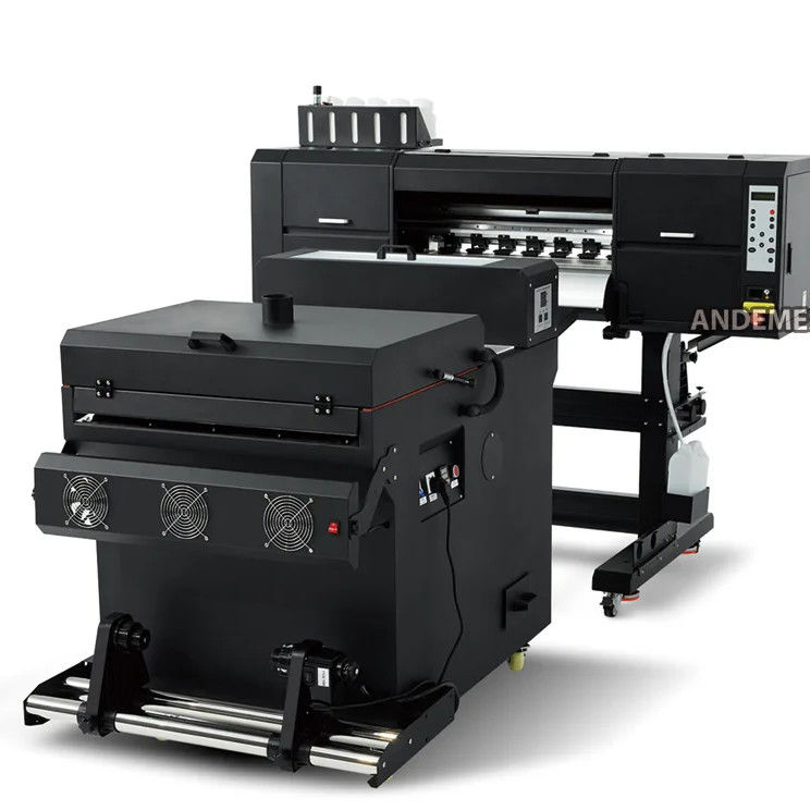 Máquina avançada de imprensa térmica de offset de película de PET de 60 cm A1 com 2 cabeças I3200 e CMYKW 5 cores