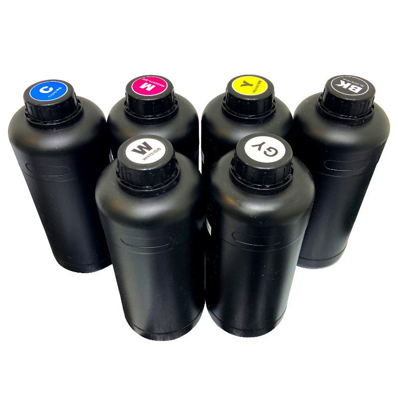 Cmyk Tinta UV para Impressoras UV Flatbed e Roll To Roll em tamanhos de 250ml/500ml/1000ml