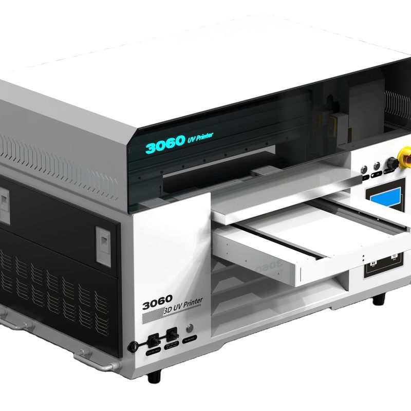 3060 Impressora UV Impressora A3 de piso plano para impressão de rolo a rolo em garrafas e adesivos