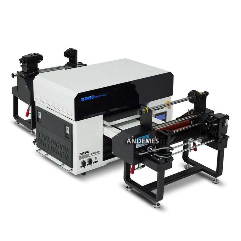 Impressora UV cinza 3060 de rolos a rolos e de tela plana Impressão de dimensão A2 XP600
