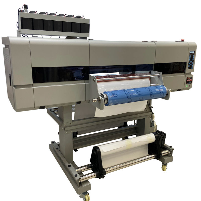 Impressora DTF UV de 60 cm com cabeças de impressão EPS 3 I3200 e impressora de etiquetas laminadora 130 KG