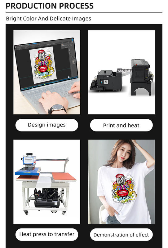 Impressora DTF A3 com Windows 7/8/10 Compatibilidade para transferência de calor multifuncional e tamanho de impressão A3