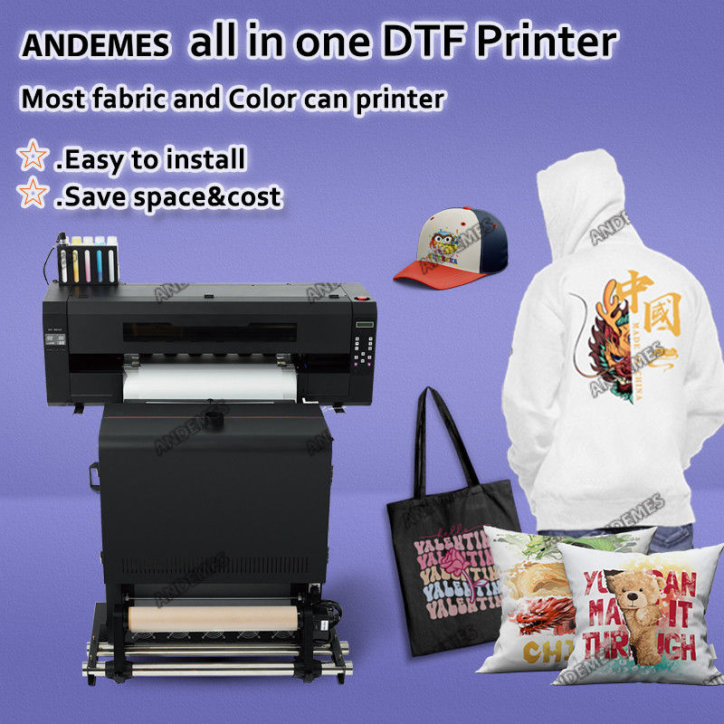1435*610*615mm Dimensões Impressora DTF com agitador e secador para impressão multicolor a jato de tinta