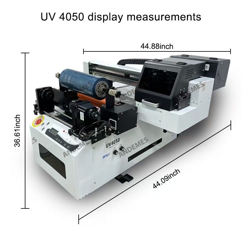 Impressora de tinta UV CMYKWV de resolução com cabeças de impressão Epson XP600 * 2 e software principal
